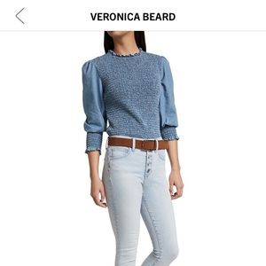 NWT Veronica Beard Smocked top